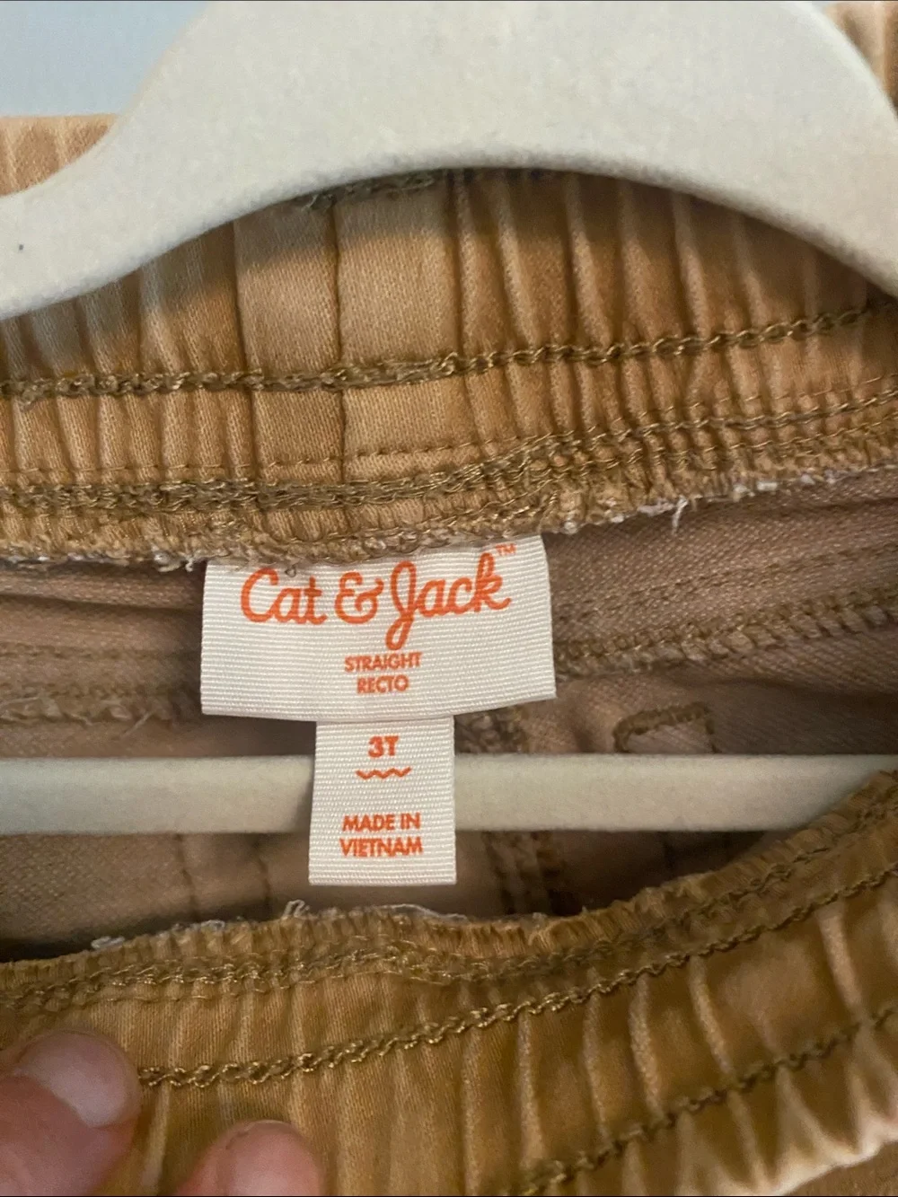 Old Navy Multicolor Striped Pullover Hoodie with Tan Pants